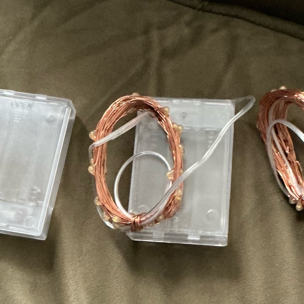 Copper String Fairy Lights with Clear Battery Pack